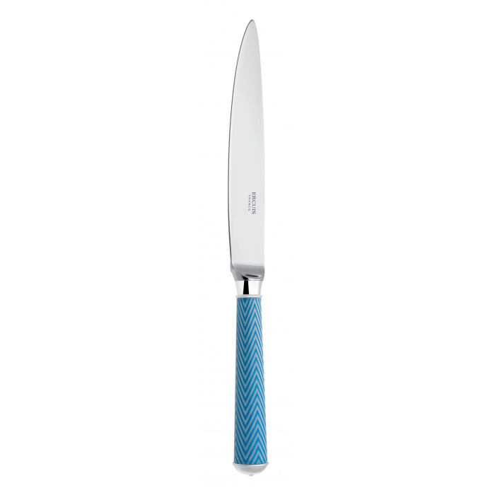 Ercuis-Arts Décoratifs-Zigzag-Blue Dinner Knife-30053052