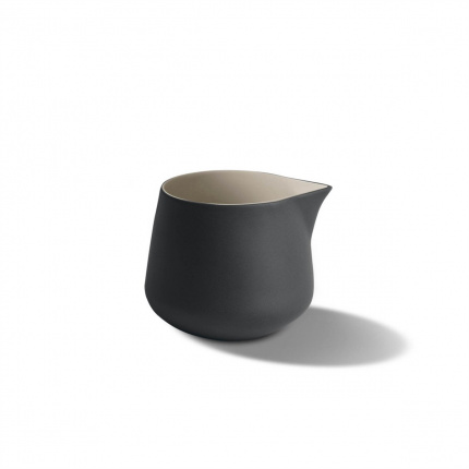 Esma Dereboy-Tube Milk Pot Small Size Black Ivory Glossy-30186033