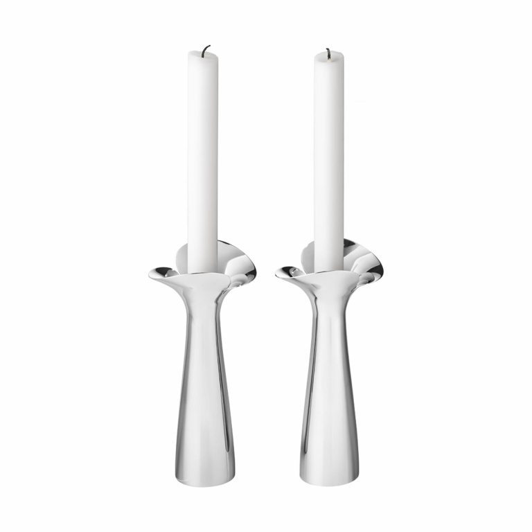 Georg Jensen-Bloom Botanƒ±ca Candleholder Ss 2 Pcs-30205055