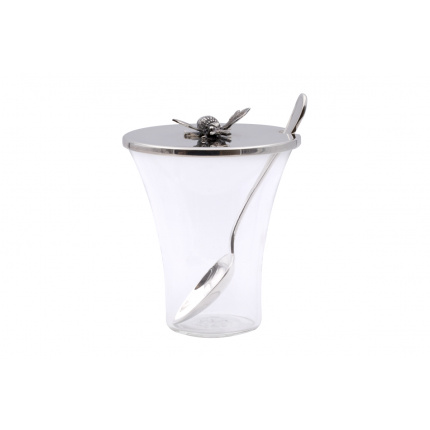 Greggio-Honey Jar with Silver Lid-30085770