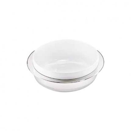 Greggio-Interior Porcelain Silver Serving Bowl-30085428