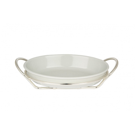 Greggio-Interior Porcelain Oval Serving Plate 36 Cm-30083967