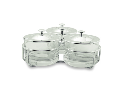 Greggio-Vılla Pisanı Glass Jam Jar with 3 Lids-30083837
