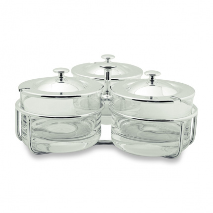 Greggio-Vılla Pisanı Glass Jam Jar with 3 Lids-30083837