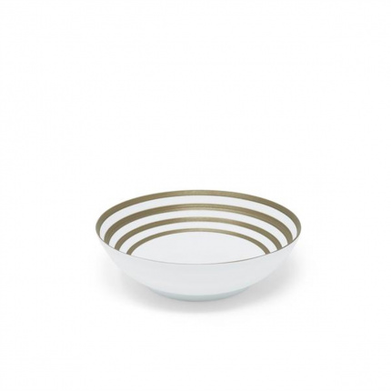J.L Coquet-Hemisphere Soup-Cereal Bowl Metallic Grey Stripes (S) 17 Cm-30089037