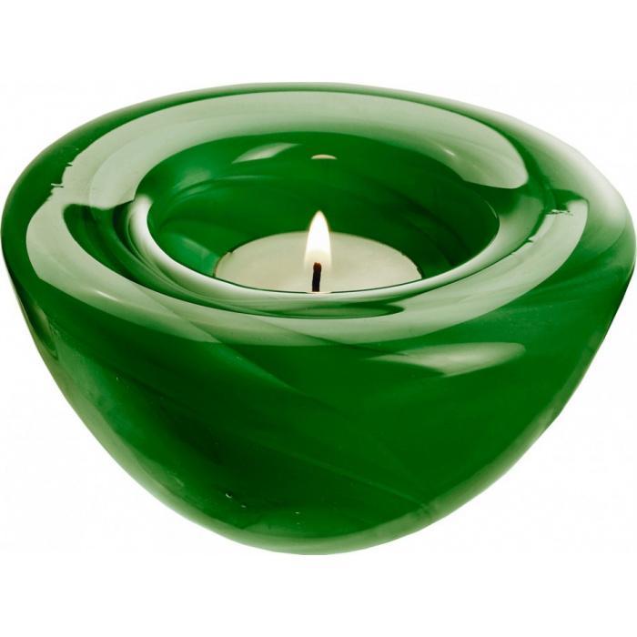 Kosta Boda-Kosta Boda Atoll Green Candlestick-30105553