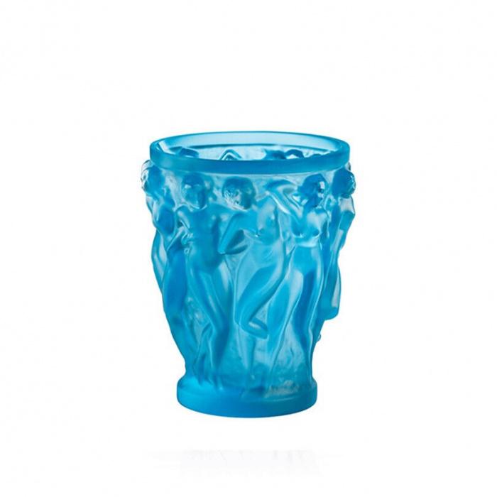 Lalique-Bacchantes Crystal Vase Blue-30204706