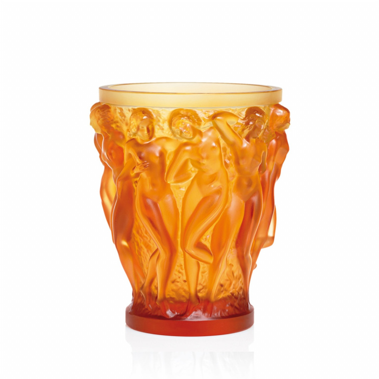 Lalique-Bacchantes Vazo Amber-30003262