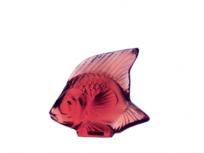 Lalique-Fish Sculpture Red-30009769