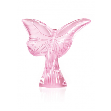 Lalique-Butterfly Pink Sculpture-30003200
