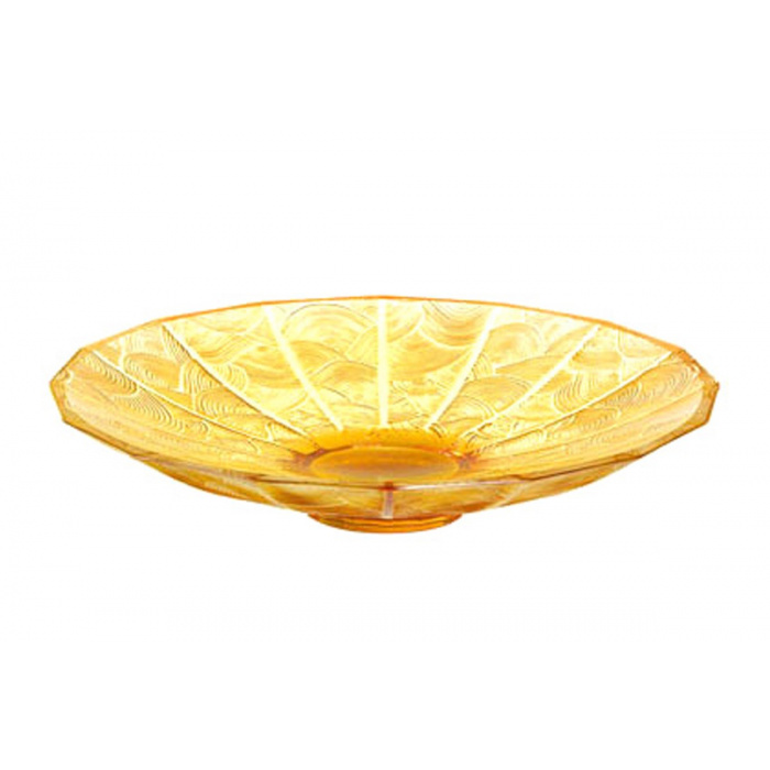 Lalique-China Mood Amber Plate-30183551