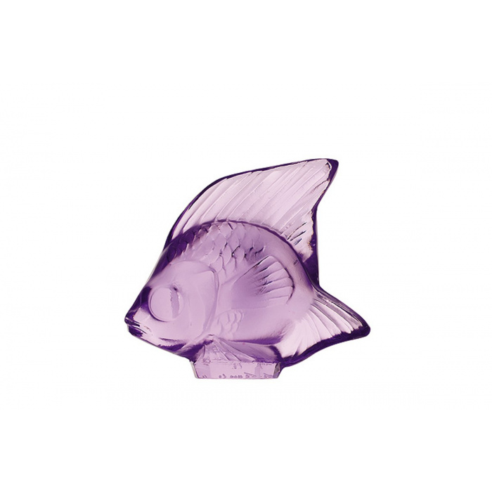 Lalique-Fish Light Violet Dekoratif Obje-30183858