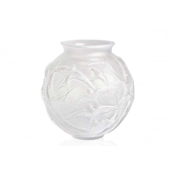 Lalique-Hirondelles Şeffaf Vazo-30179011