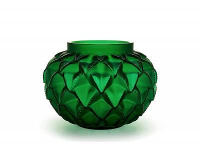 Lalique-Languedoc Kristal Vazo Küçük Yeşil-30187894