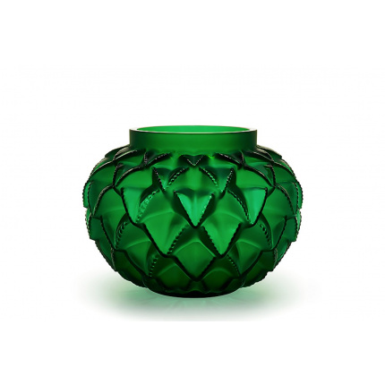 Lalique-Languedoc Kristal Vazo Küçük Yeşil-30187894