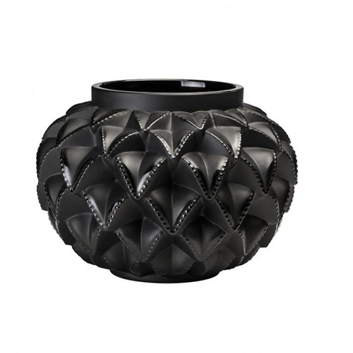 Lalique-Languedoc Black Vase-30213777