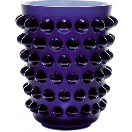 Lalique-Mossi Blue Vase-30001244
