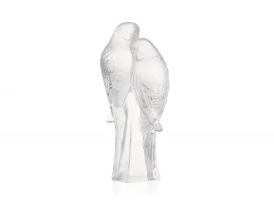 Lalique-Perruches 2'Li Muhabbet Kuşu Heykeli-30003095