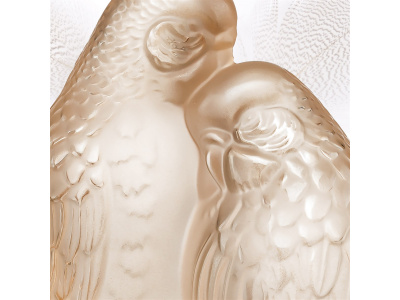 Lalique-Perruches Muhabbet Kuşu Heykeli Gold-30095892