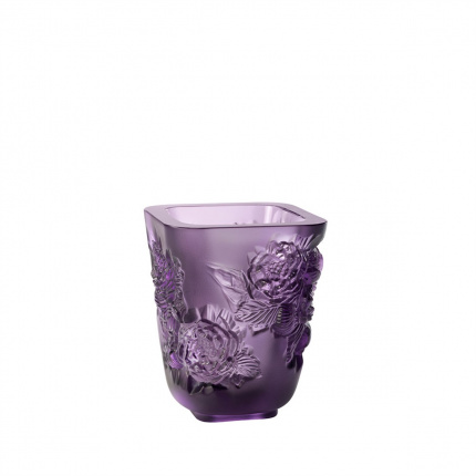 Lalique-Pivoines Vase Purple-30213807