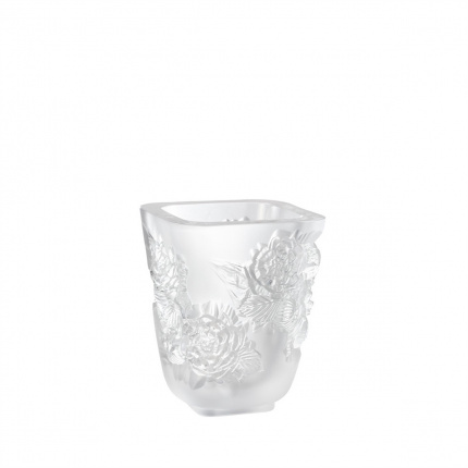 Lalique-Pivoines Vase Transparent-30213791