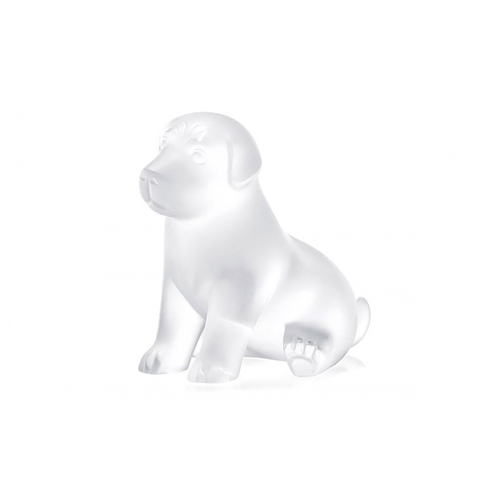 Lalique-Sitted Puppy Dekoratif Obje-30183711