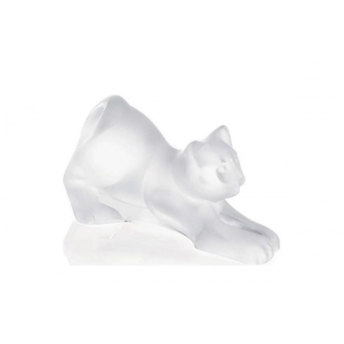 Lalique-Stretching Kitten Decorative Object-30183742