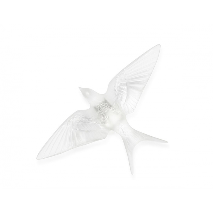 Lalique-Swallow Wings Down Sculpture Transparent-30179165