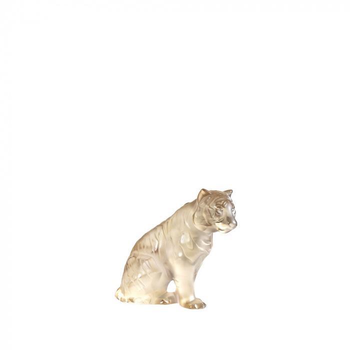 Lalique-Tigre Assis Tiger Figure Gold-30204683