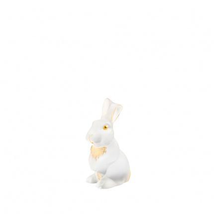 Lalique-Toulousse Rabbit Figure Clear Gold-30220904