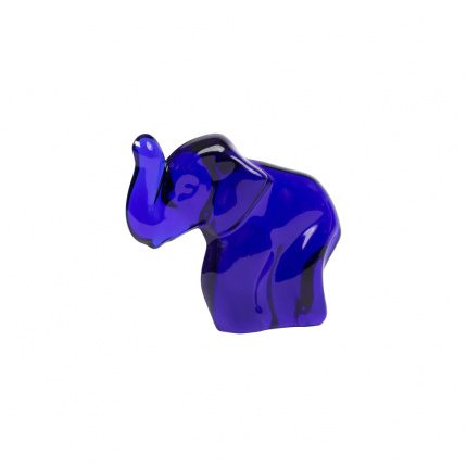Moser-Crystal Elephant Fil Obje Dark Blue 10 Cm-30103917