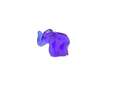 Moser-Crystal Elephant Elephant Object Dark Violet 10 Cm-30103924