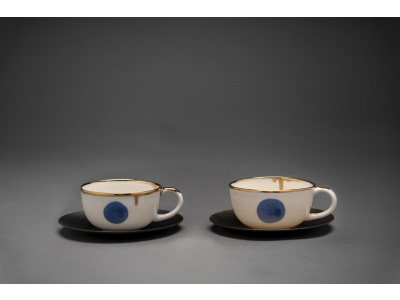 Özlem Tuna-Belief 2-Li Porcelain Coffee Cup Set-30176614