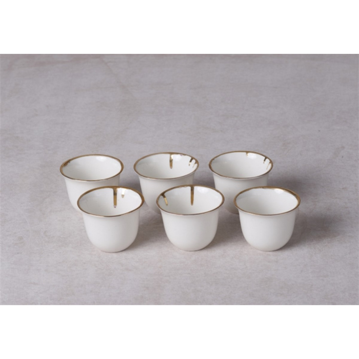 Özlem Tuna-Flourish 6 Piece Porcelain Coffee Set-30176720