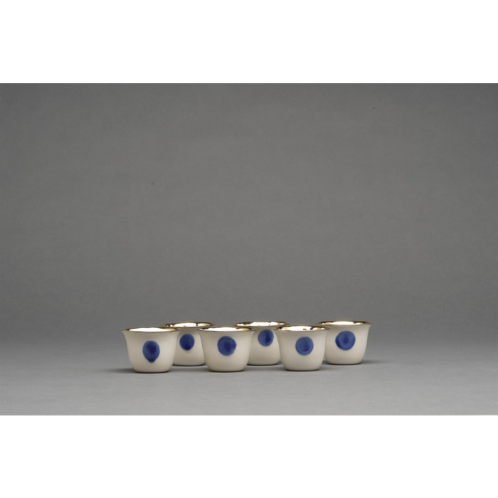 Özlem Tuna-Folk 6 Piece Porcelain Coffee Set-30176645