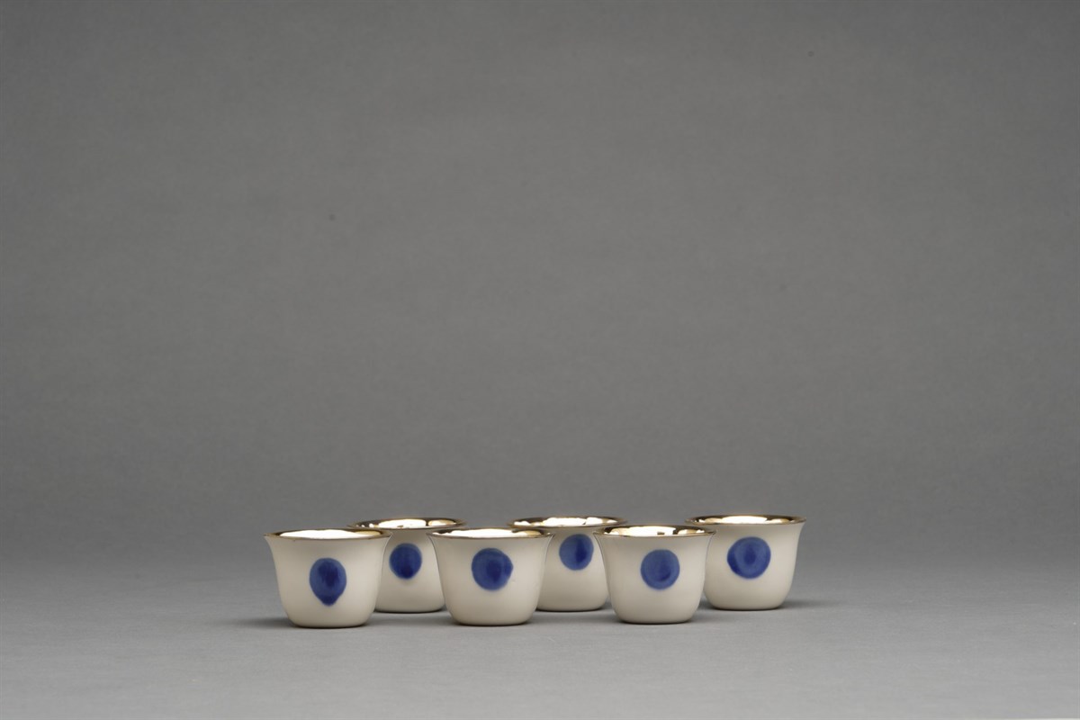 Özlem Tuna-Folk 6 Piece Porcelain Coffee Set-30176645