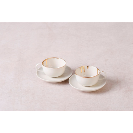 Özlem Tuna-Gleam 2 Piece Porcelain Coffee Cup Set-30176713