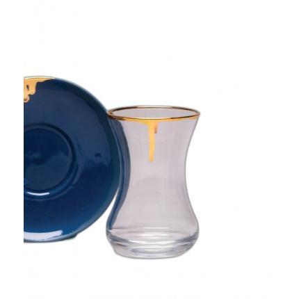 Özlem Tuna-Porcelain Tea Set Lacivert-30192362