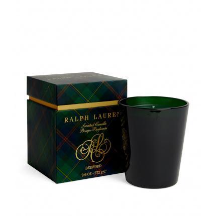 Ralph Lauren-Bedford Green Glass Single Wick Candle-30202344