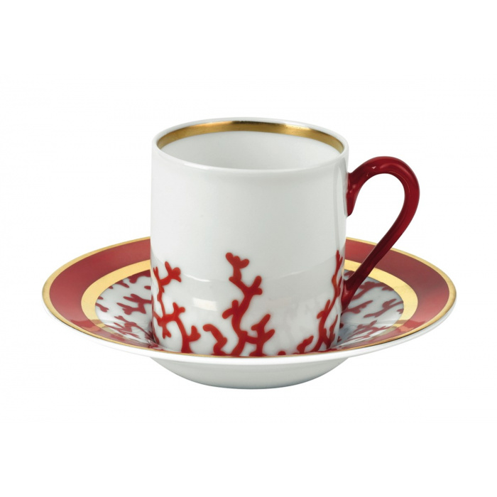 Raynaud-Cristobal Rouge Kahve Fincanı Ve Tabağı-30074125