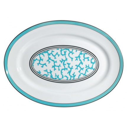 Raynaud-Cristobal Turquoise Large Oval Serving Plate-30075641