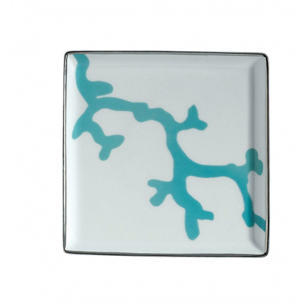 Raynaud-Cristobal Turquoise Square Plate 11 Cm-30075856