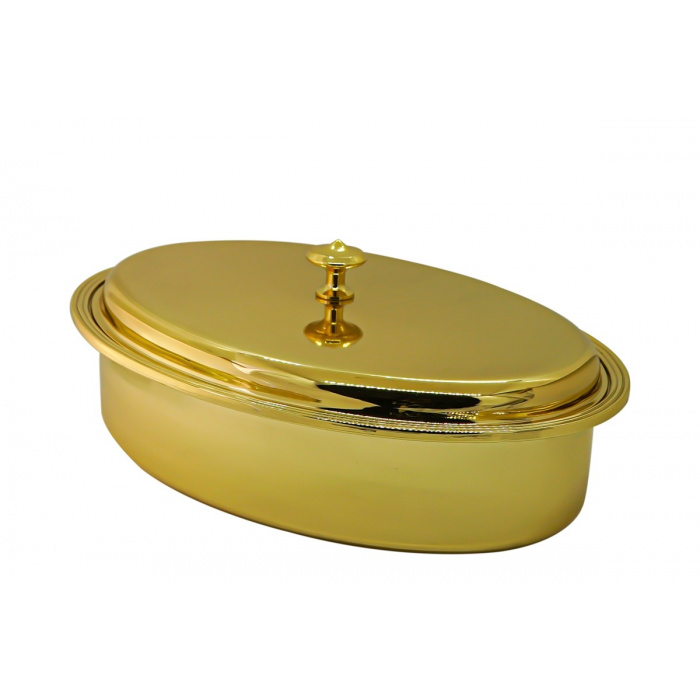 Sirmaison-Gold Oval Kapaklı Servis Tabağı 30 Cm-30157804