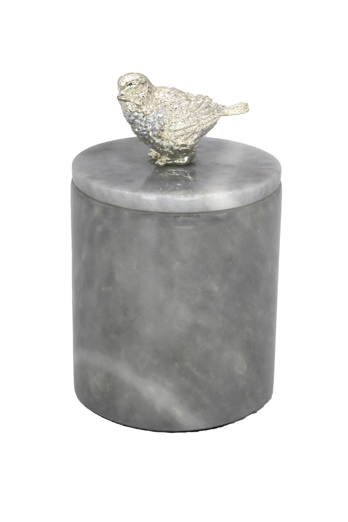 Sirmaison-Bird Marble Candle Gray-30199187