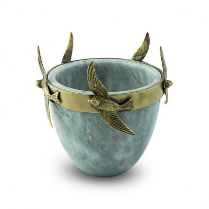 Sirmaison-Secret Marble Gray Decorative Bowl 10.5 Cm-30178410