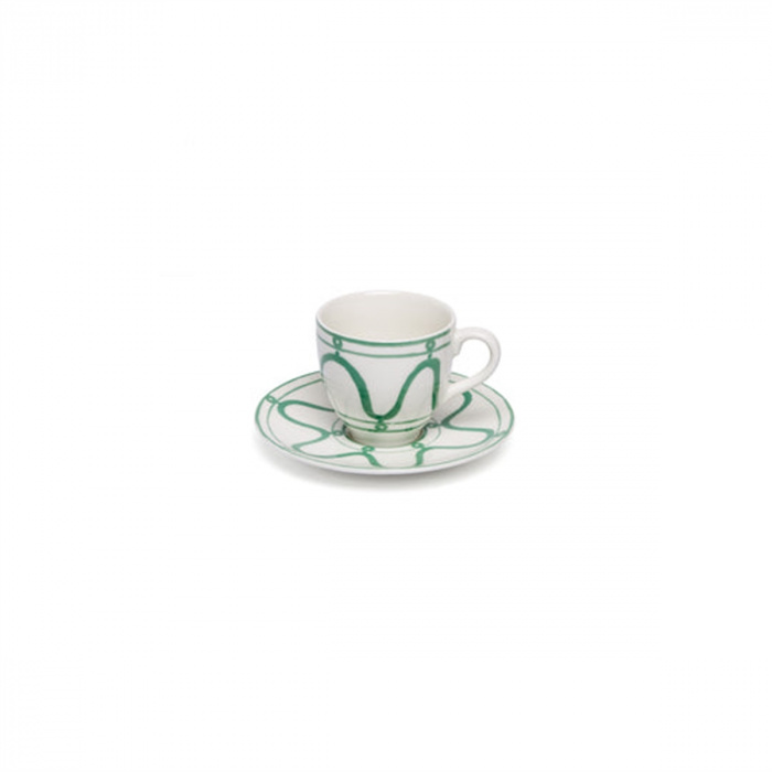 Themis Z-Serenity Green Espresso Cup and Saucer-30203341