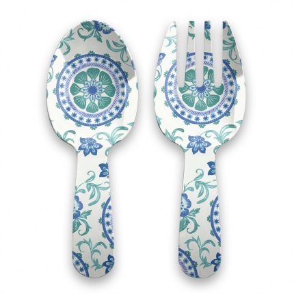 Thunder-Rio Turquoise Floral Serving Set-30190627