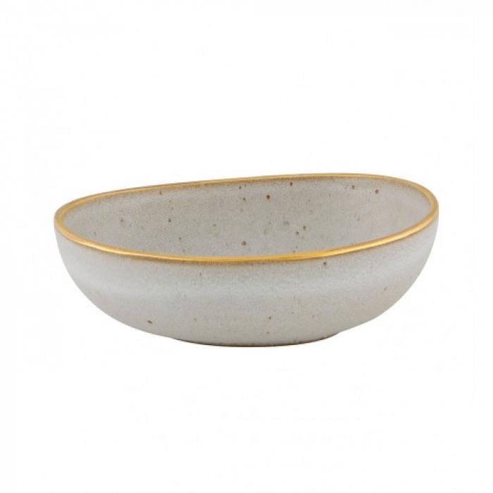 Vista Alegre-Gold Stone Bowl 450 Ml White-30188501