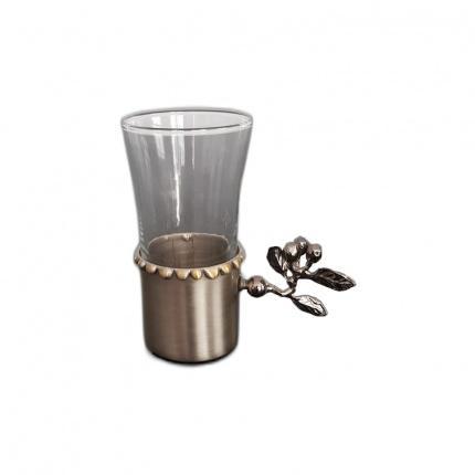 Kaf Design-Dalted Glass Tea Cup Gray-30186057