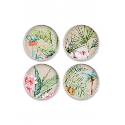Thunder-Palermo Tropical 4-Piece Salad Plate-30190788